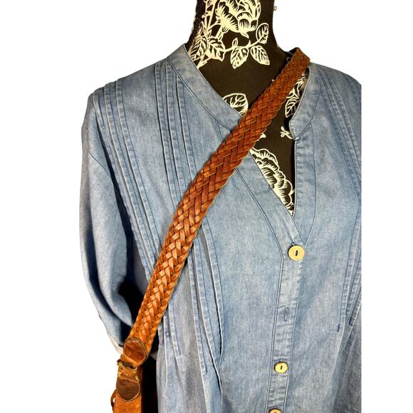 Vintage Brighton Leather Bucket Bag Western Brown - Picture 9 of 16